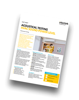 HVAC Sound Power Testing | Fact Sheet